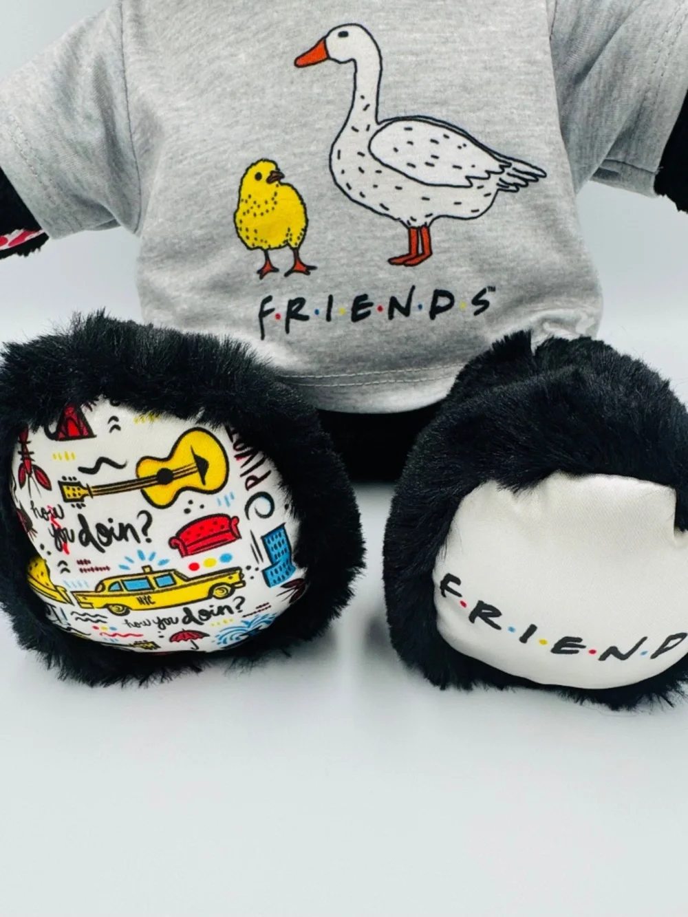 Build A Bear Friends TV Show Black Online Exclusive BAB Chick and the Duck Shirt